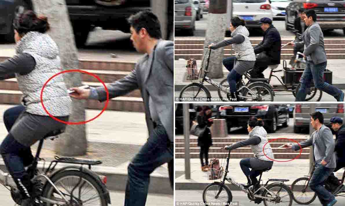 Copet di China Beraksi dengan `Sumpit`untuk Mencuri Ponsel